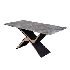 Eclipse Blue Marble Dining Table