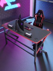 Black Phantom LED Gaming Desk-Width 160cm