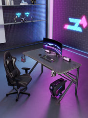 Black Phantom LED Gaming Desk-Width 160cm