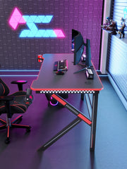 Black Phantom LED Gaming Desk-Width 160cm