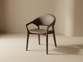 Vista Dining Chair Leather and Oak Wood