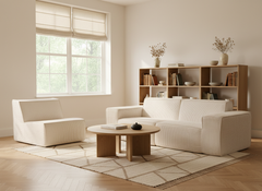 Elysium Modular Compressed Sofa – White