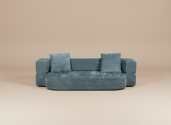UrbanFlex 2-in-1 Compressed Sofa Bed – Deep Blue-Grey