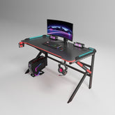 Black Phantom LED Gaming Desk