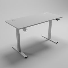 White Adjustable Height Desk