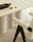 Terra Travertine Rectangular Dining Table