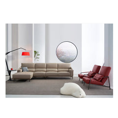 “Aurelia L-Shape Leather Sofa