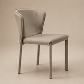 grey leather chair