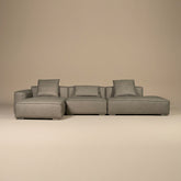 3 Seater Luxury Leather Sofa – Top Grain Cow Leather & Feather Cushion