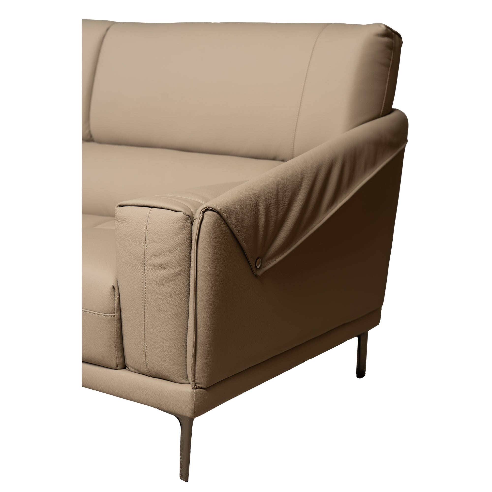 Aurelia L-Shape Leather Sofa