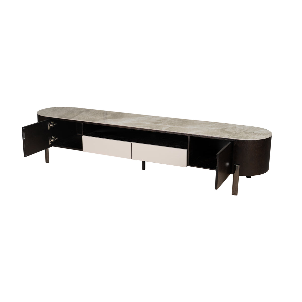 TV Cabinet with Stone Top Set