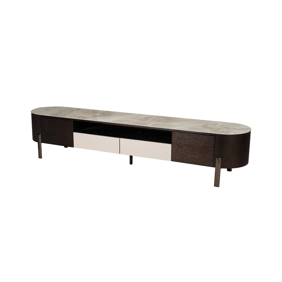 TV Cabinet with Stone Top Set