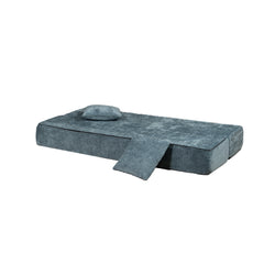 UrbanFlex 2-in-1 Compressed Sofa Bed – Deep Blue-Grey