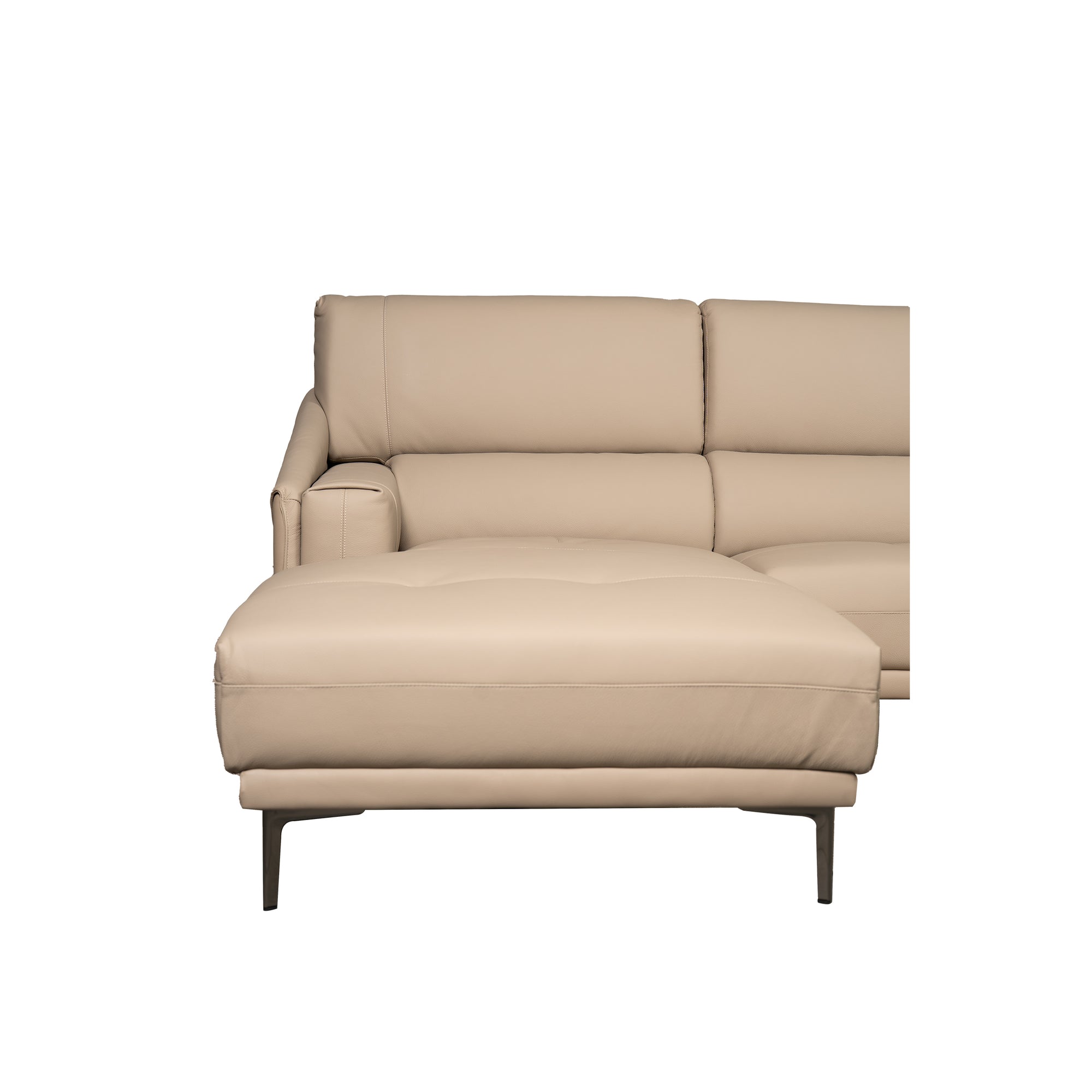 Aurelia L-Shape Leather Sofa