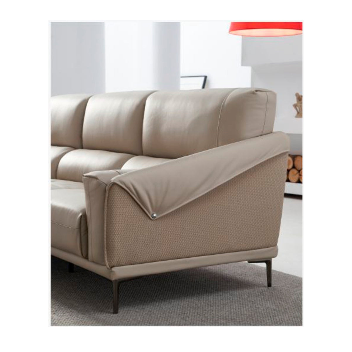 Aurelia L-Shape Leather Sofa