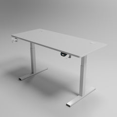 White Adjustable Height Desk