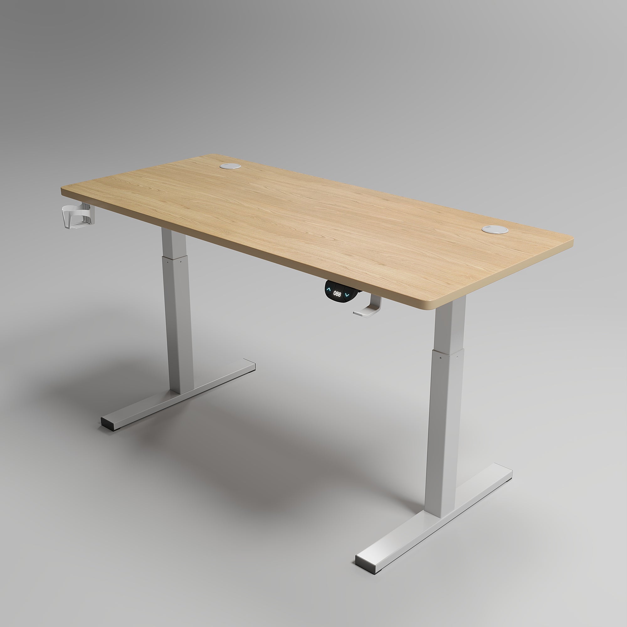 Trizenith Walnut Rise: Premium Electric Adjustable Height Desk