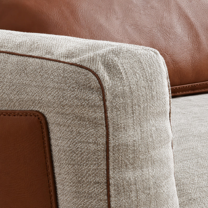 Sofa - 2 Seater Leather & Cloth