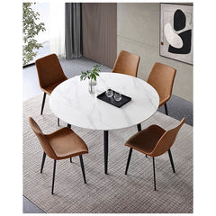 Arcton Sintered Stone Extendable Round Dining Table