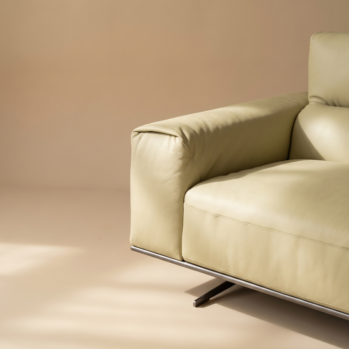 Genuine Leather Modern Sofa