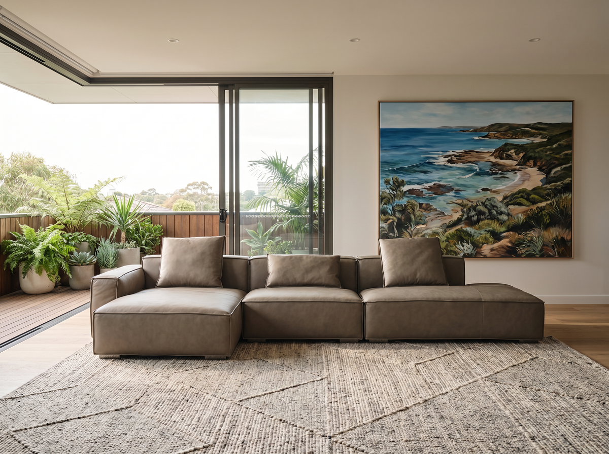 Modular Leather Sofa