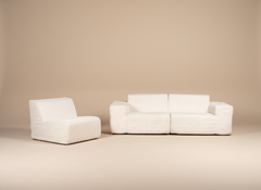Elysium Modular Compressed Sofa – White