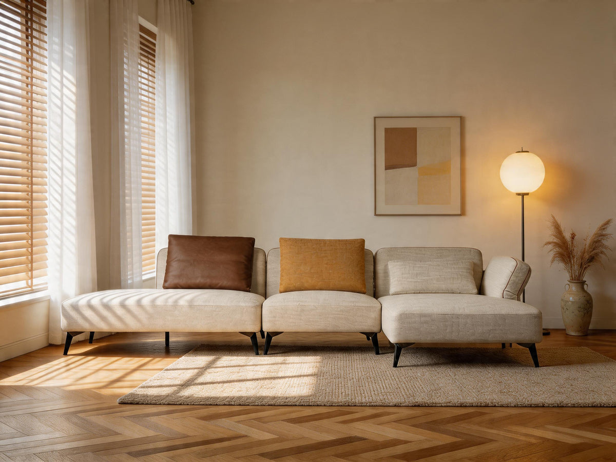Aurelia Luxe Linen Modular Sofa