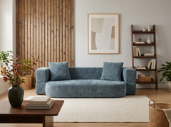 UrbanFlex 2-in-1 Compressed Sofa Bed – Deep Blue-Grey