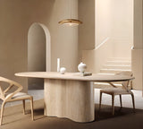 Terra Travertine Rectangular Dining Table