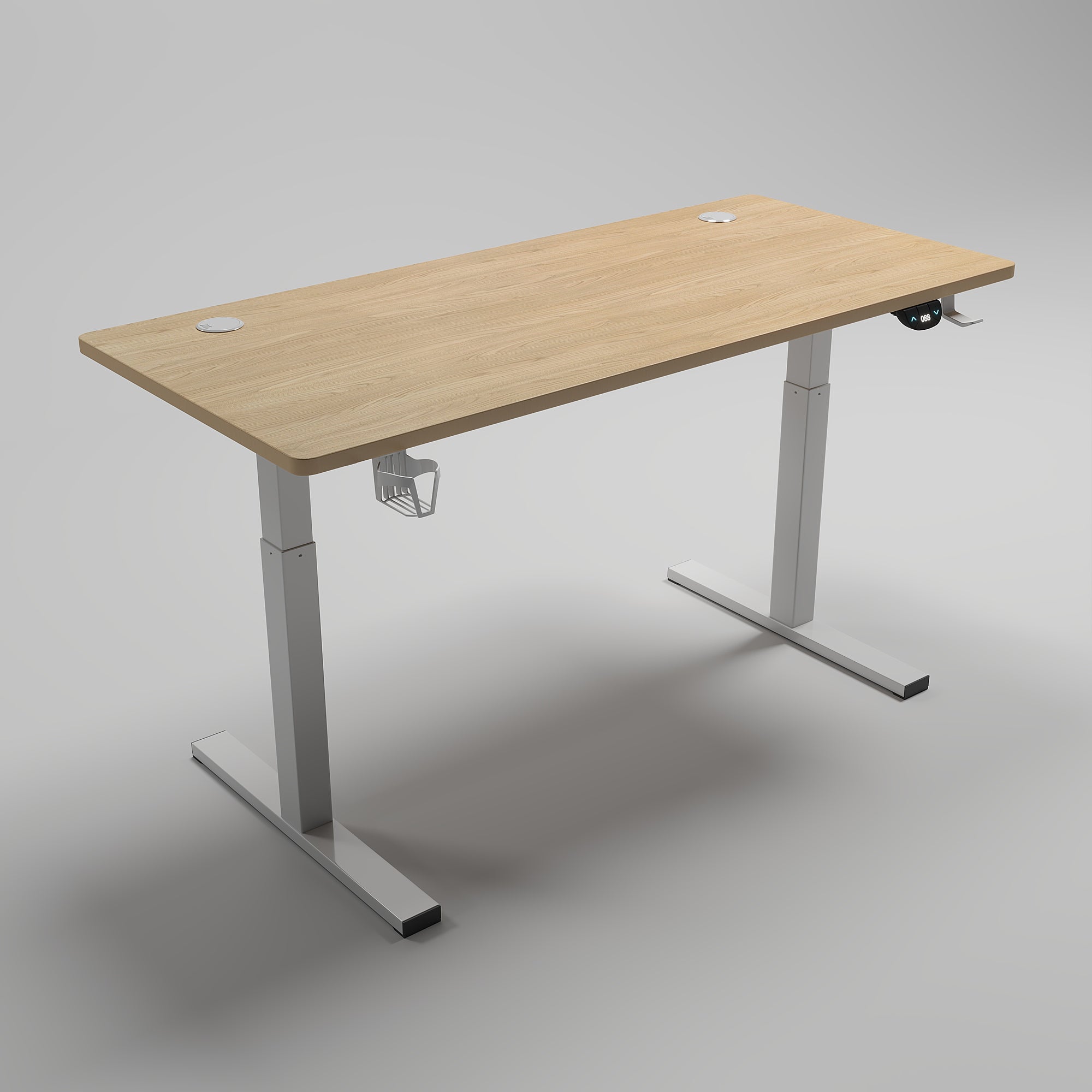 Trizenith Walnut Rise: Premium Electric Adjustable Height Desk