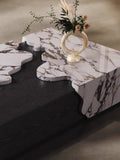 Black Marble & Wood Fusion Coffee Table
