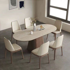 Luna Travertine Dining Table