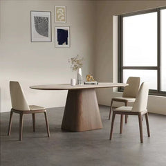Luna Travertine Dining Table