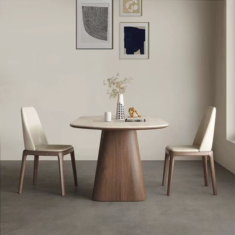 Luna Travertine Dining Table