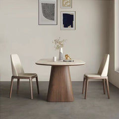 Luna Travertine Dining Table