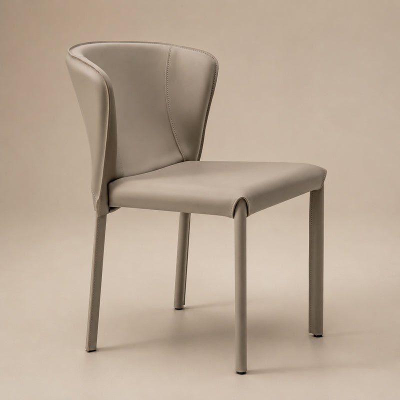 grey leather chair