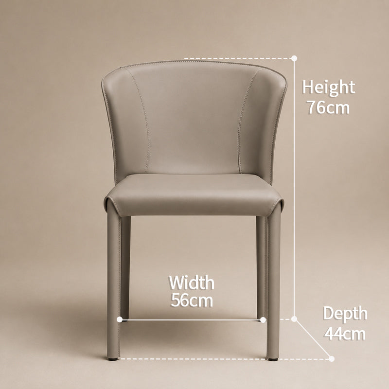 grey leather chair