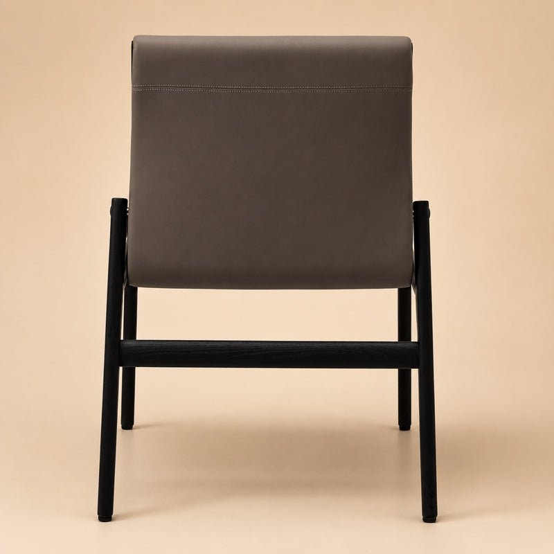 Modern Ash Wood Upholstered Dining Chair