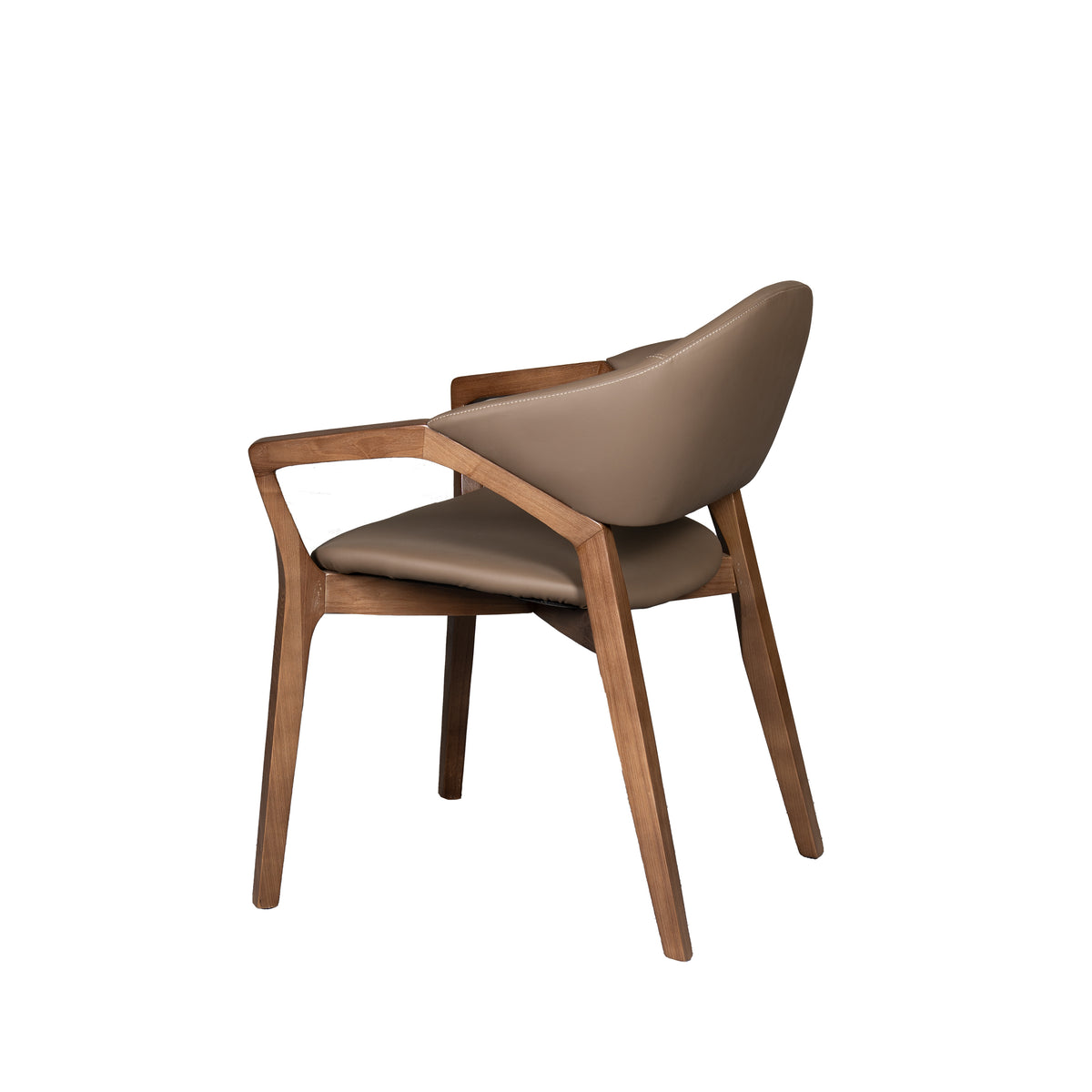 Vista Dining Chair Leather and Oak Wood