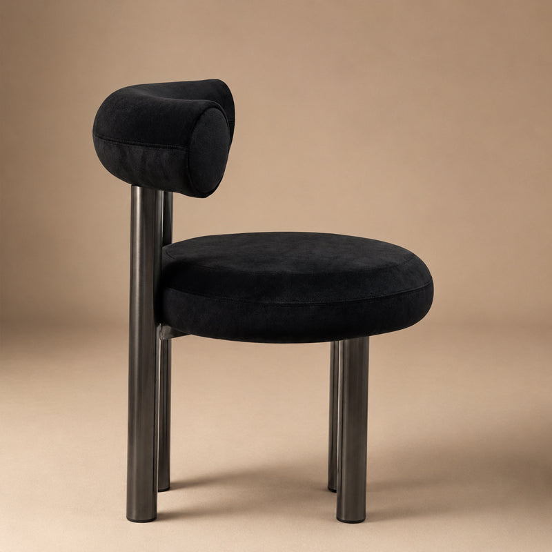 black velvet dining chair