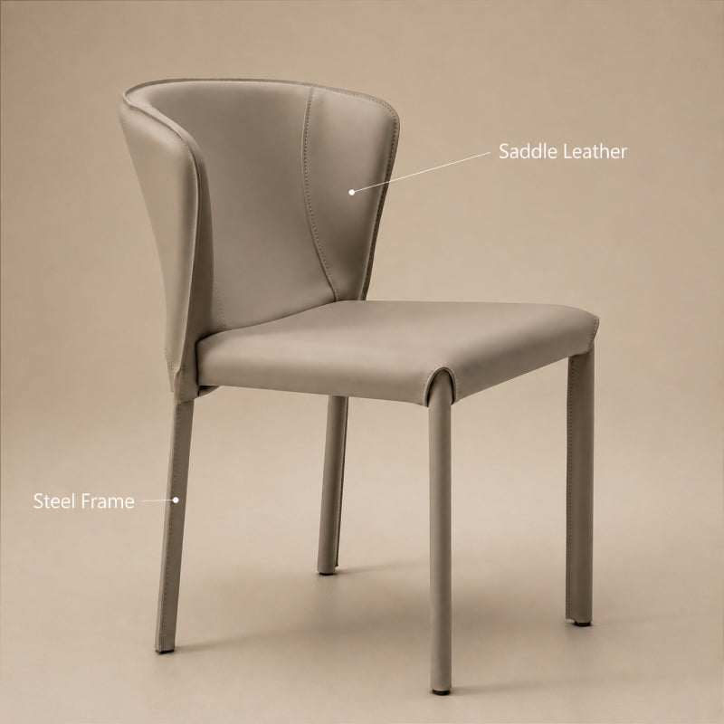 grey leather chair