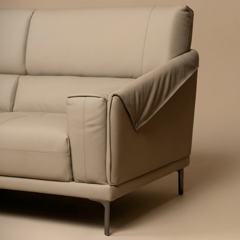 Aurelia L-Shape Leather Sofa