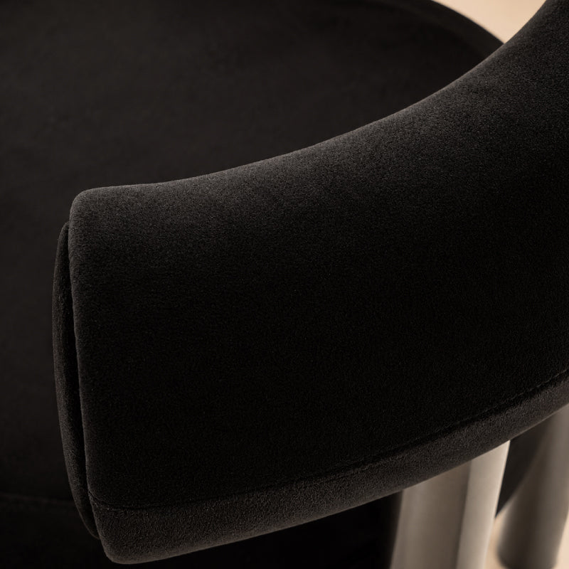 black velvet dining chair