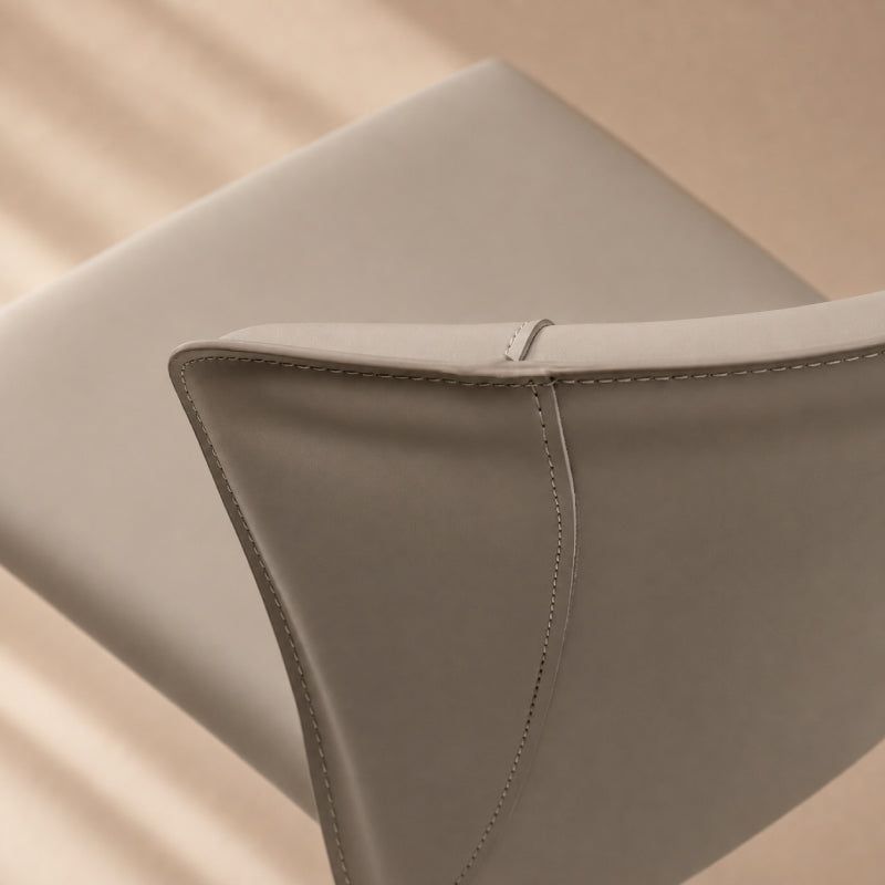 grey leather chair