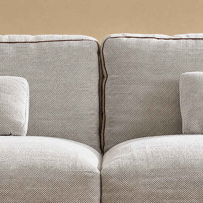 Sofa - 2 Seater Leather & Cloth