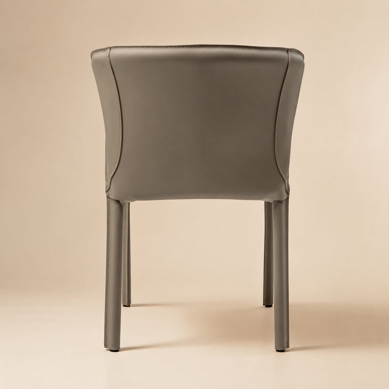 grey leather chair
