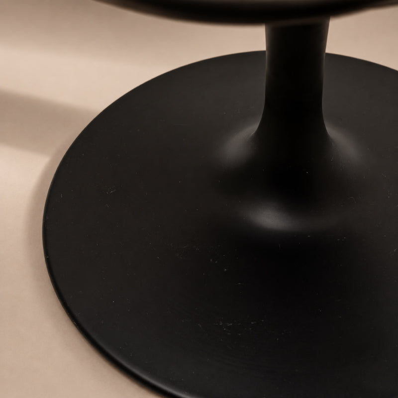 black leather swivel chair