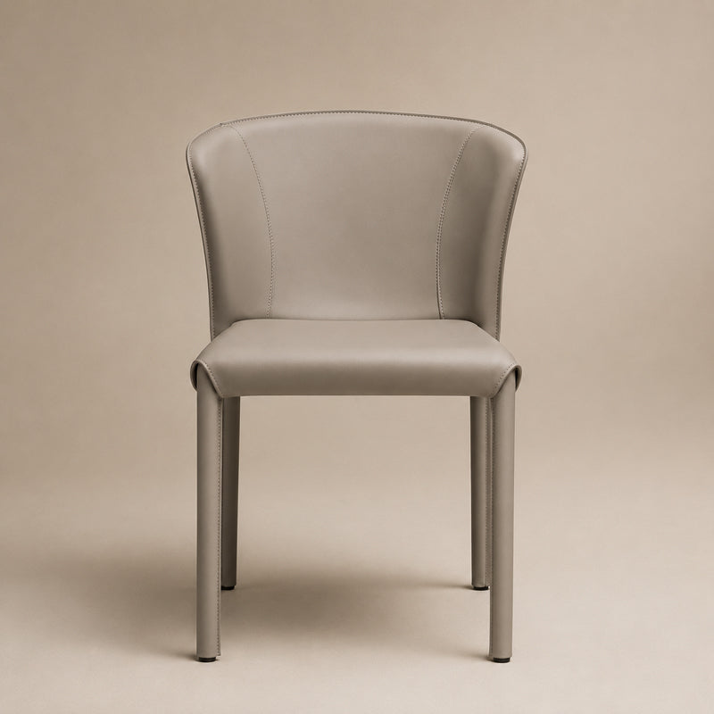 grey leather chair