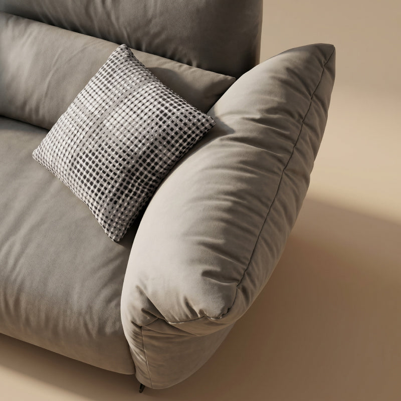 Three Seater Sofa with Right Chaise - Leather