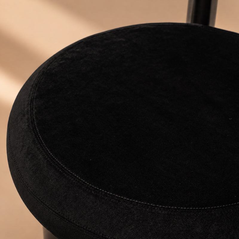 black velvet dining chair